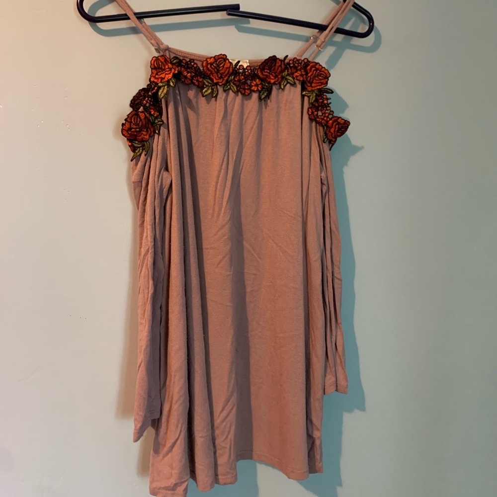 Off the Shoulder Floral Blouse